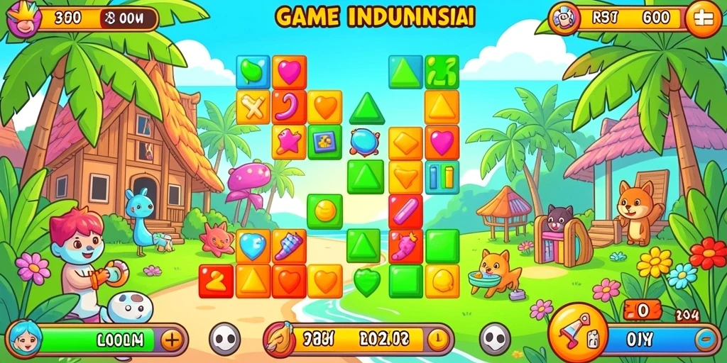 Tangkapan layar dari gameplay yang menampilkan level menantang.