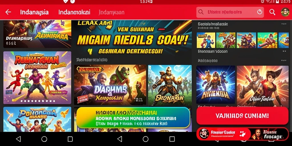 Tampilan menu utama yang intuitif dan menarik.